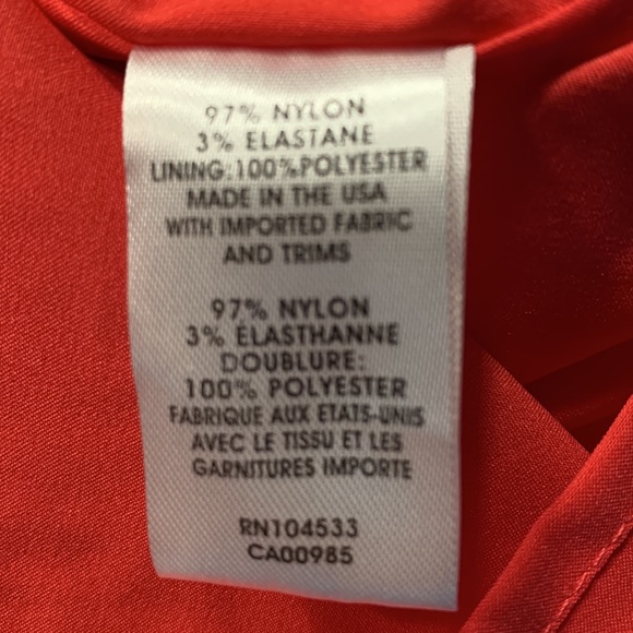 NWT Nanette Lepore Vibrant Coral 3/4 Sleeve Boat Neck Sheath Dress - Picture 10 of 11